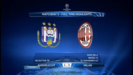 Chamions League 21.11.2012 Anderletch vs Ac Milan 1-3
