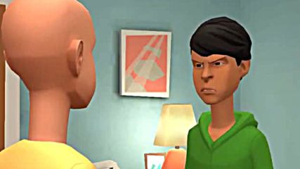 Caillou beats up the new student and gets grounded