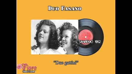 Sanremo 1952 - Duo Fasano - Due gattini