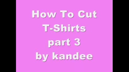 How To Cut A T-shirt