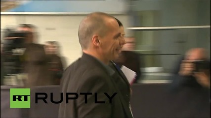 Luxembourg: Greek FM Varoufakis arrives for Euro crisis crunch talks