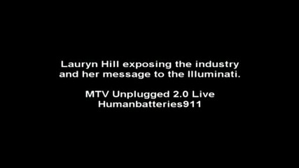 Lauryn Hill Exposes the Industry - (i get out of your boxes)