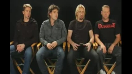 Nickelback Interview 2008 ( Behind The Scenes)