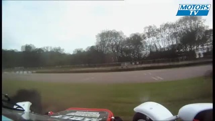 Gros crash British rallycross Lydden Hill 2011