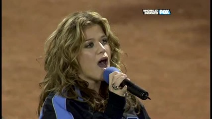 Kelly Clarkson Singing God Bless America Game 1 World Series 