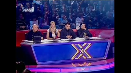 X Factor 2009 Greece - Polina - Live Show 11 Dipla Se Sena (natasa Theodoridou) 