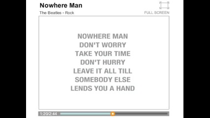 Beatles - Nowhere Man - karaoke