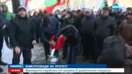 Животновъди излязоха на протест в София