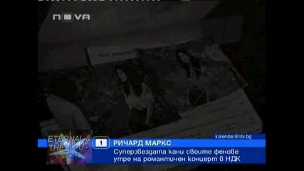Ричард Маркс в София, Календар Нова Тв, 01 ноември 2010