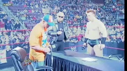 Wwe Raw 23.11.09 John Cena and Sheamus contract signing 