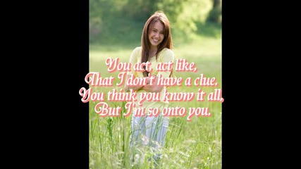 Miley Cyrus - Dont walk away + Lyrics 