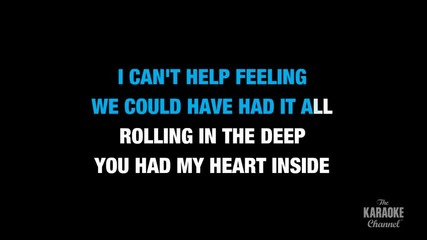 Adele - Rolling In The Deep - Karaoke