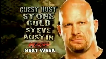 Wwe/ Raw 15/3/10 Guest Host: Stone Cold Steve Austin! 