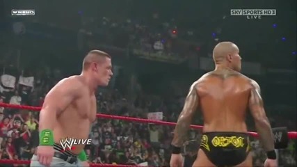 Wwe Raw - John Cena vs Randy Orton - Gauntlet Match Hell in 
