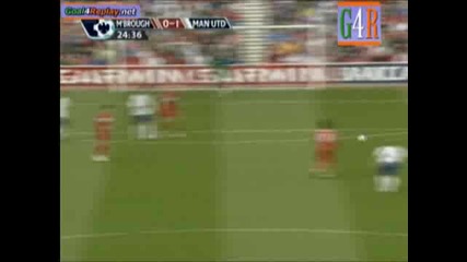 02.05 Мидълзбро 0 - 2 Манчестър Юнайтед Гигс гол