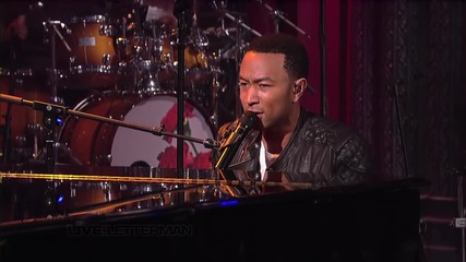 John Legend - Let's Get Lifted ( Live on Letterman )