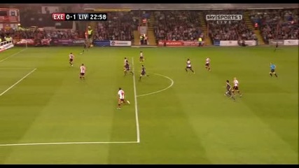 2011-08-25 Exeter vs Liverpool 0-1 Suarez(23) Carling Cup