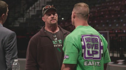 Go backstage at Raw's 25th anniversary with "Stone Cold" Steve Austin on WWE 24 (WWE Network Exclusive)