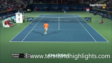 Roger Federer vs Novak Djokovic - Dubai 2015 Final