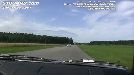Ferrari 599 Gtb F1 vs. Lamborghini Gallardo