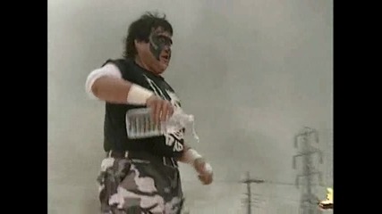 Bjw Митсуширо Матсунага срещу Мистър Пого - Мач със Огън около Ринга(1998)