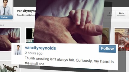 Ryan Reynolds Share First Pic of Baby James!