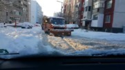 Eто как почистват снега в Бургас!