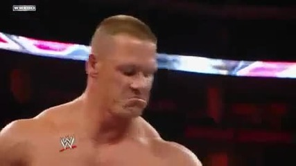Raw:john Cena vs Miz