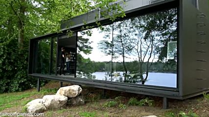 Vipp Shelter - къща на открито в гората с интересен дизайн.