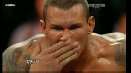 Raw 16.02.2009 Ренди Ортън и компания пребиват Shane