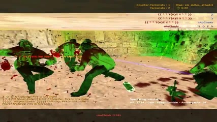 Counter Strike (cs 1.6) Zombie Plague Server Gameplay samples