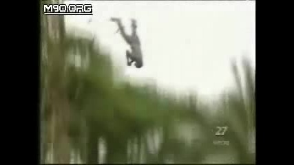 Туземци скачат с бънджи от лиани!