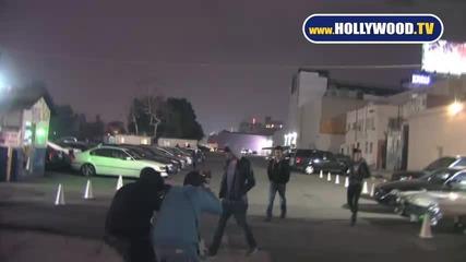 Liam Hemsworth Strolls Out of Eden