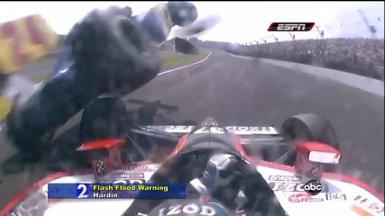 Ужасяваща Катастрофа На Ryan Hunter - Indy 500 - 2010 
