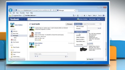 How to delete individual messages from a conversation on Facebook®?