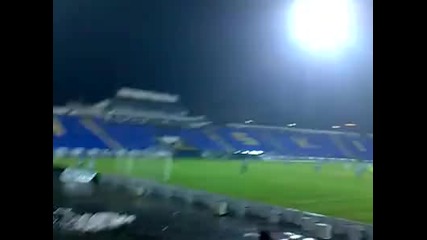 Феновете на Берое при победата над Левски + гола 