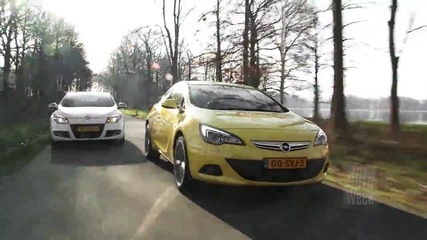 Opel Astra Gtc vs Renault Megane Coupe Gt roadtest
