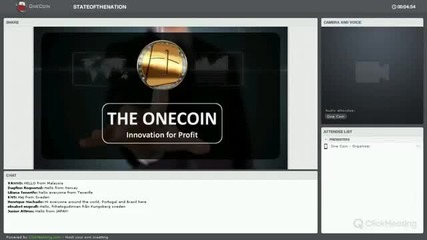 Новости при Onecoin - уебинар