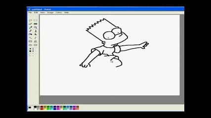 Как Да Нарисуваме Барт Симпсон С Paint