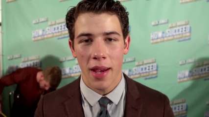 Nick Jonas Opening Night in Broadway's How To Succeed...