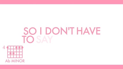 Katy Perry - "the One That Got Away (acoustic)" Official Chord & Lyric Video