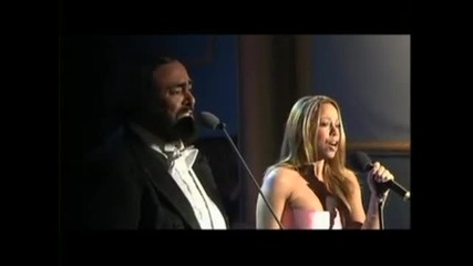 mariah carey and luciano pavarotti - hero 