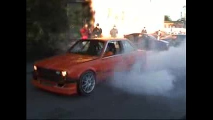 Swedish Bmw E30 325 Turbo Burnout - Orange Beast