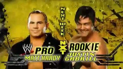 Nxt 2/23/10 Matt Hardy ще бъде ментор на Justin Gabriel 