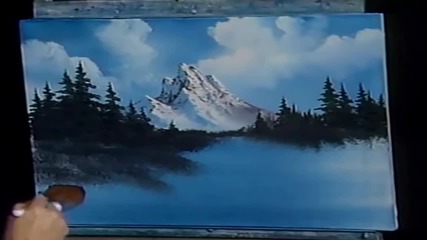 S11 Радостта на живописта с Bob Ross E01 - планински поток ღобучение в рисуване, живописღ