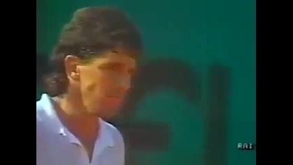 Mats Wilander vs Jimmy Arias. 1987 Monte Carlo Final