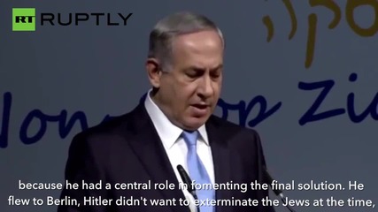 Israel: 'Hitler didn't want to kill Jews, Palestinians caused holocaust' - Netanyahu