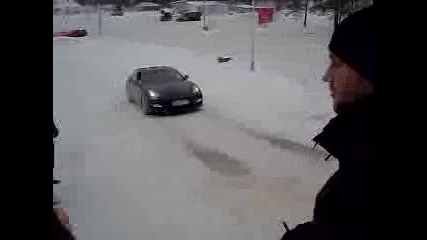 Porsche Panamera Ice Hill Climb
