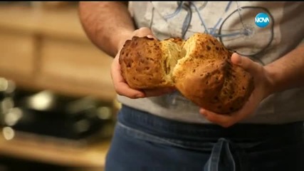 Соден хляб с лук и сушени домати - Бон апети (10.12.2015)