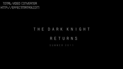 Batman 3 - The Dark Knight Returns Trailer 2011 